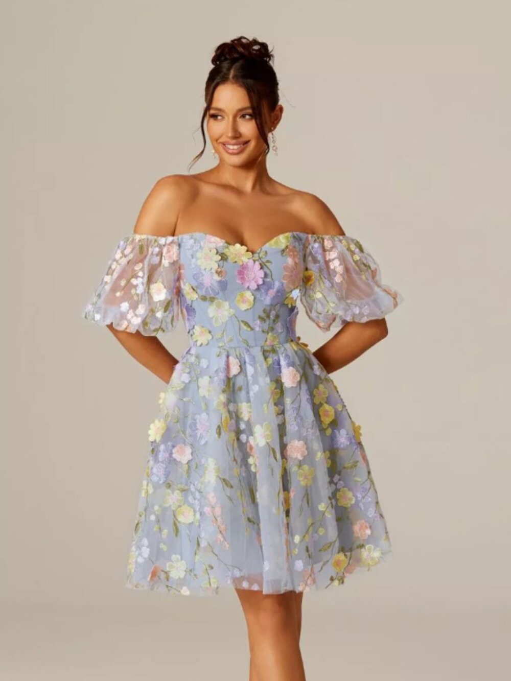 AW Cecilia Whimsical Fairy Garden Floral Bridal Dress Plus Size 22